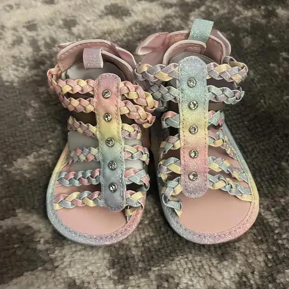 Shoes Toddler Girl Pastel Rainbow Sandals Size New Poshmark